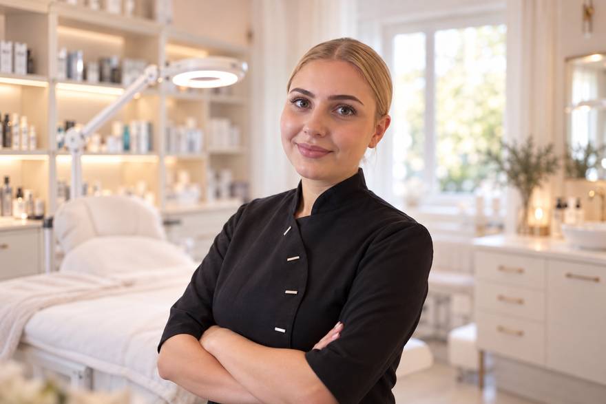 Sina, staatlich geprüfte Kosmetikerin für Microneedling bei All About Beauty in Schwabach
